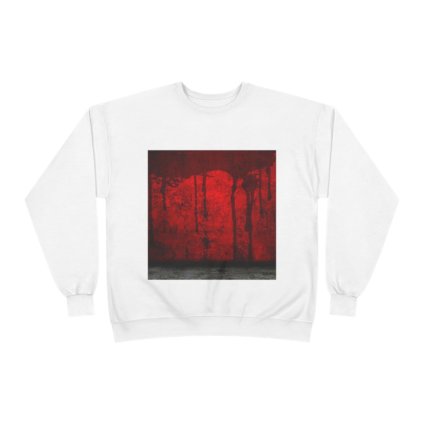 Unisex Eco-Friendly Red Abstract Sweatshirt