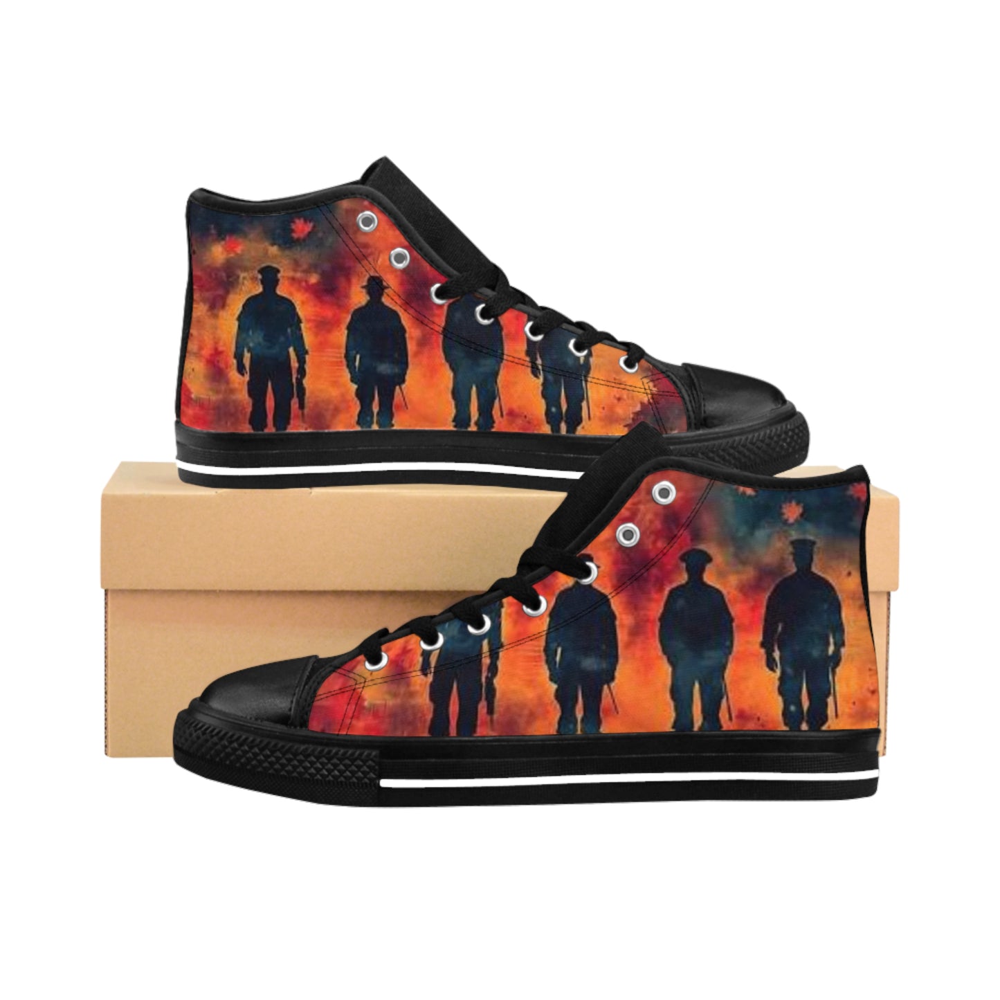 Men's Classic Sneakers - Bold Silhouette Design for Everyday Style