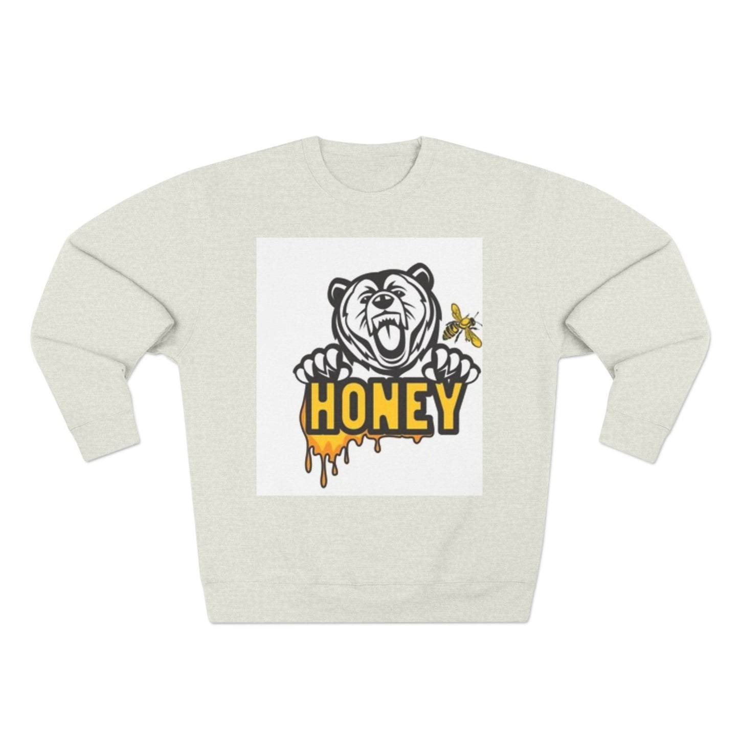 Honey Bear Unisex Crewneck Sweatshirt - Cozy and Fun Gift for Animal Lovers