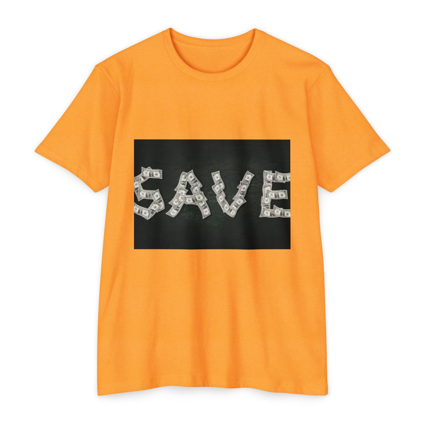 Unisex CVC Jersey T-shirt - 'SAVE' Money Design
