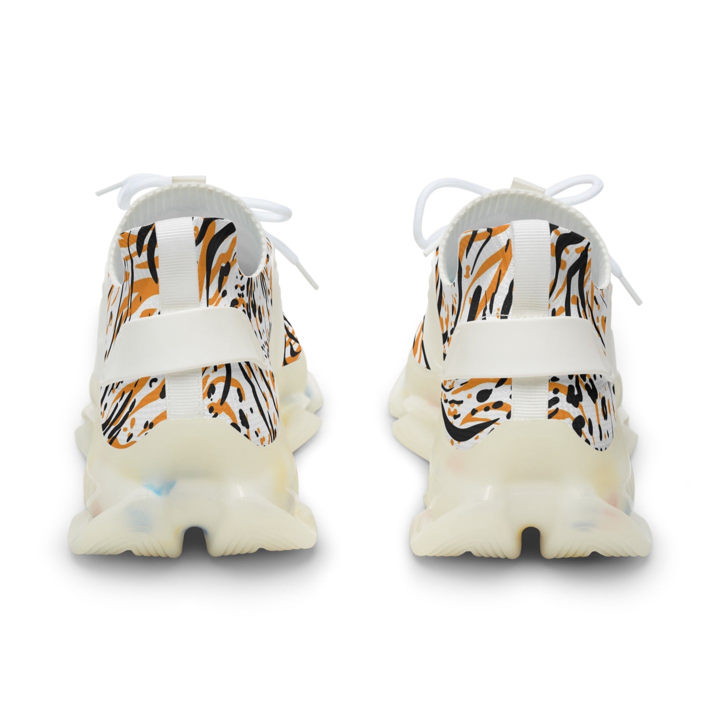 Wild Style Men's Mesh Sneakers - Lightweight and Stylish Jungle Print
