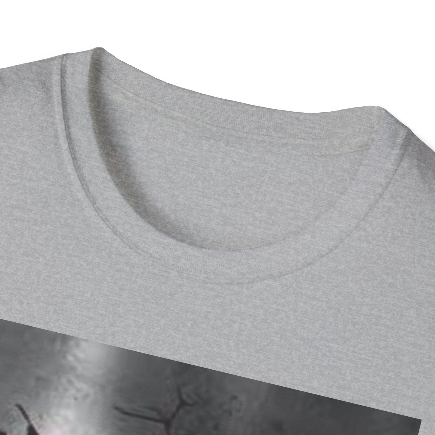 Cracked Wall Unisex Softstyle T-Shirt - Edgy Design for Streetwear Enthusiasts