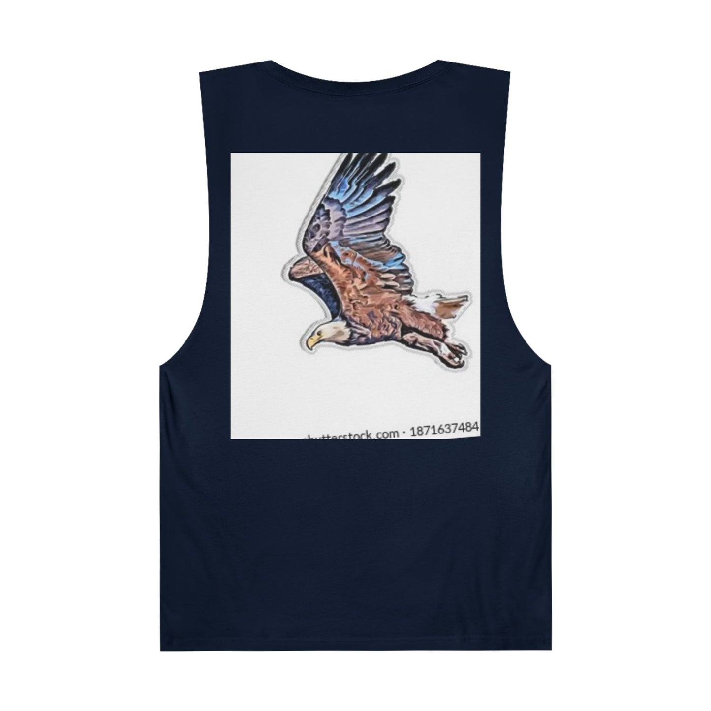 Unisex Artistic Spiderweb & Eagle Tank Top - Unique Graphic Sleeveless Tee for Nature Lovers