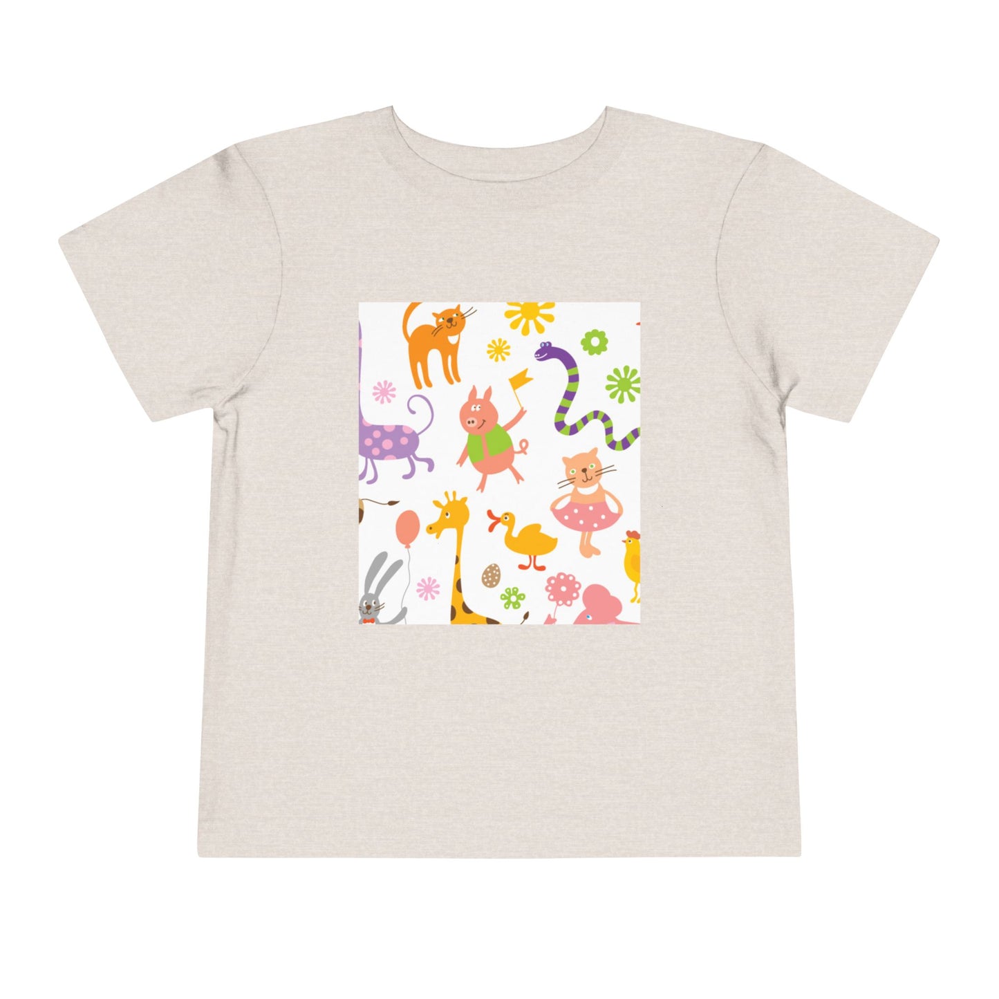 Playful Toddler Tee with Fun Animal Prints