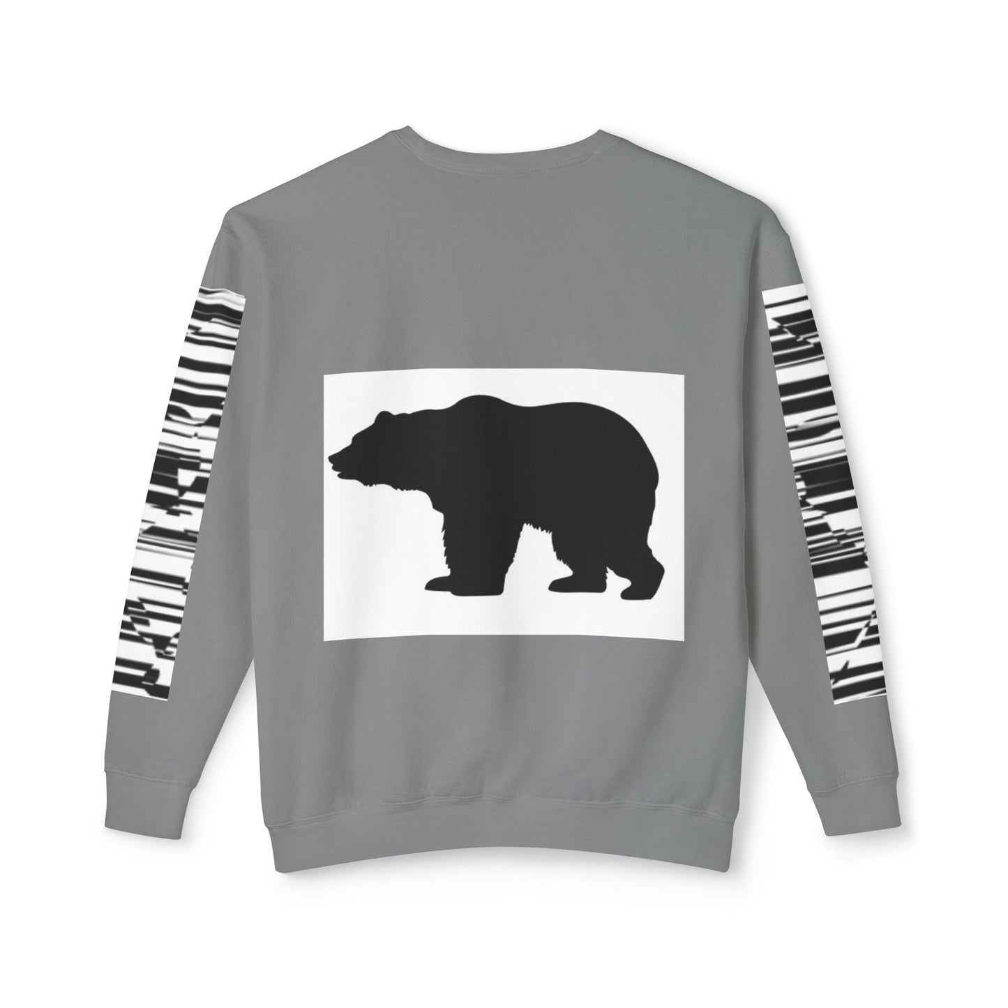 Stylish Bear Graphic Unisex Lightweight Crewneck Sweatshirt