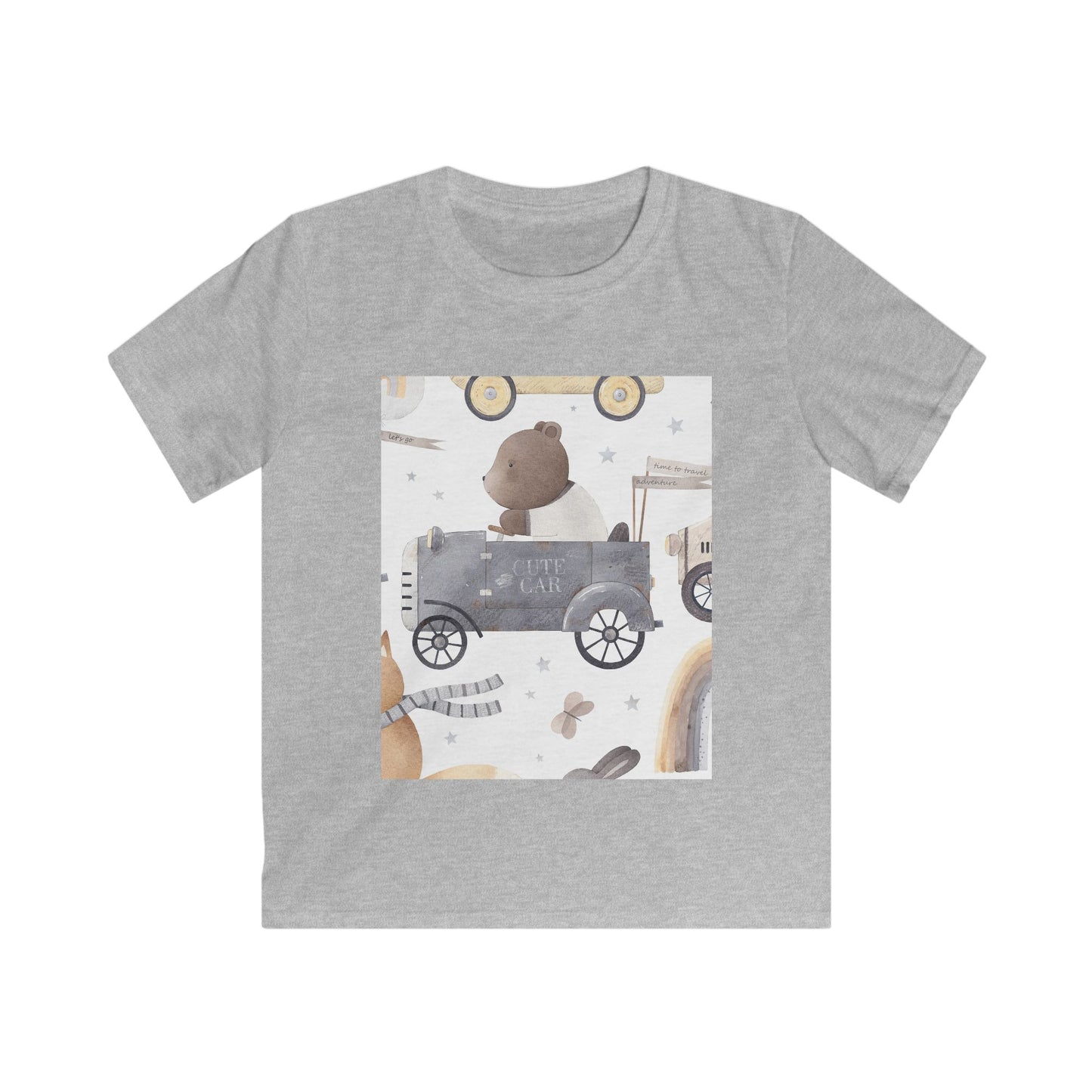 Cute Bear Adventure Kids Tee - Perfect for Playtime and Gifts