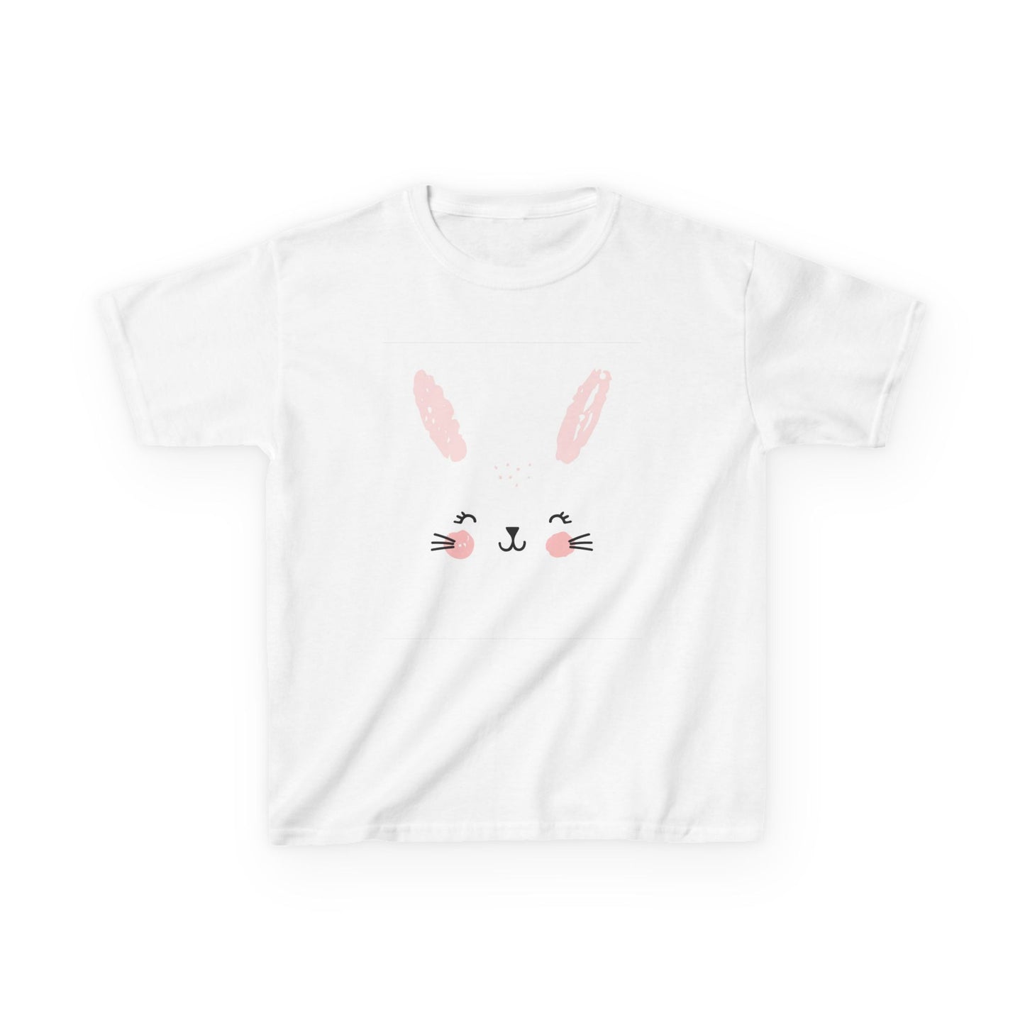 Adorable Bunny Kids Heavy Cotton Tee - Perfect for Easter & Everyday Fun
