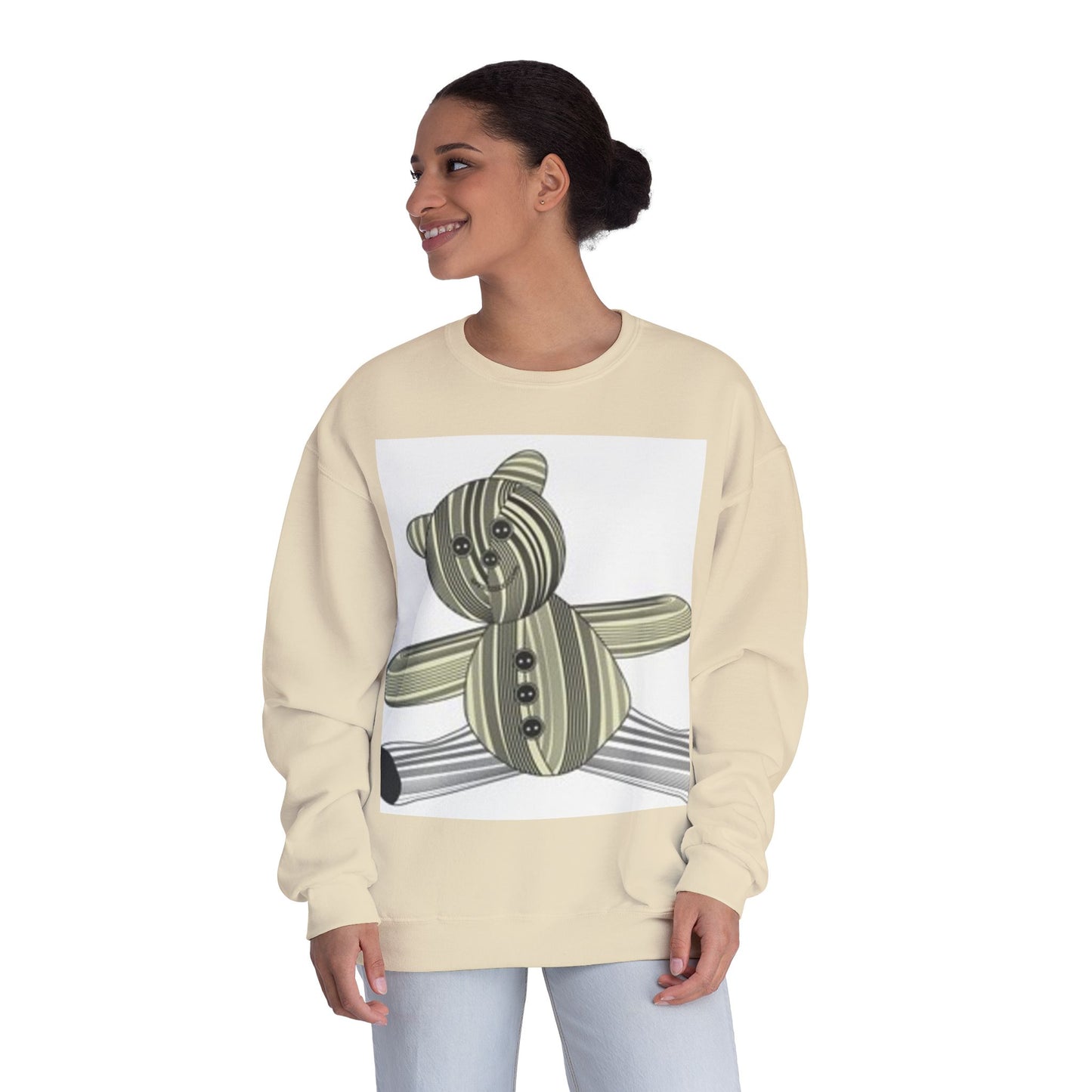Cozy Teddy Bear Graphic Sweatshirt - Perfect for All Ages