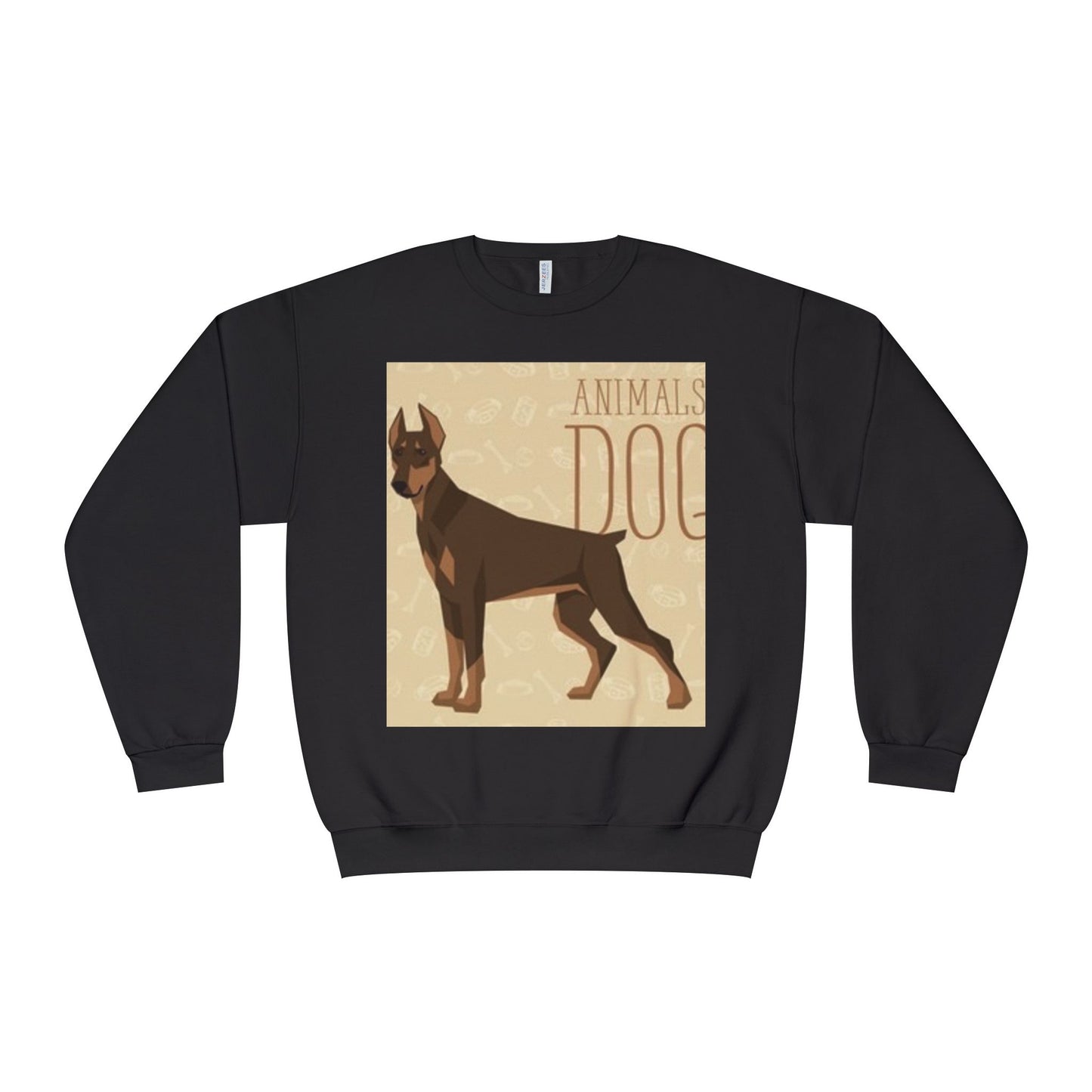 Minimalist White Crewneck Sweatshirt with Nature Design