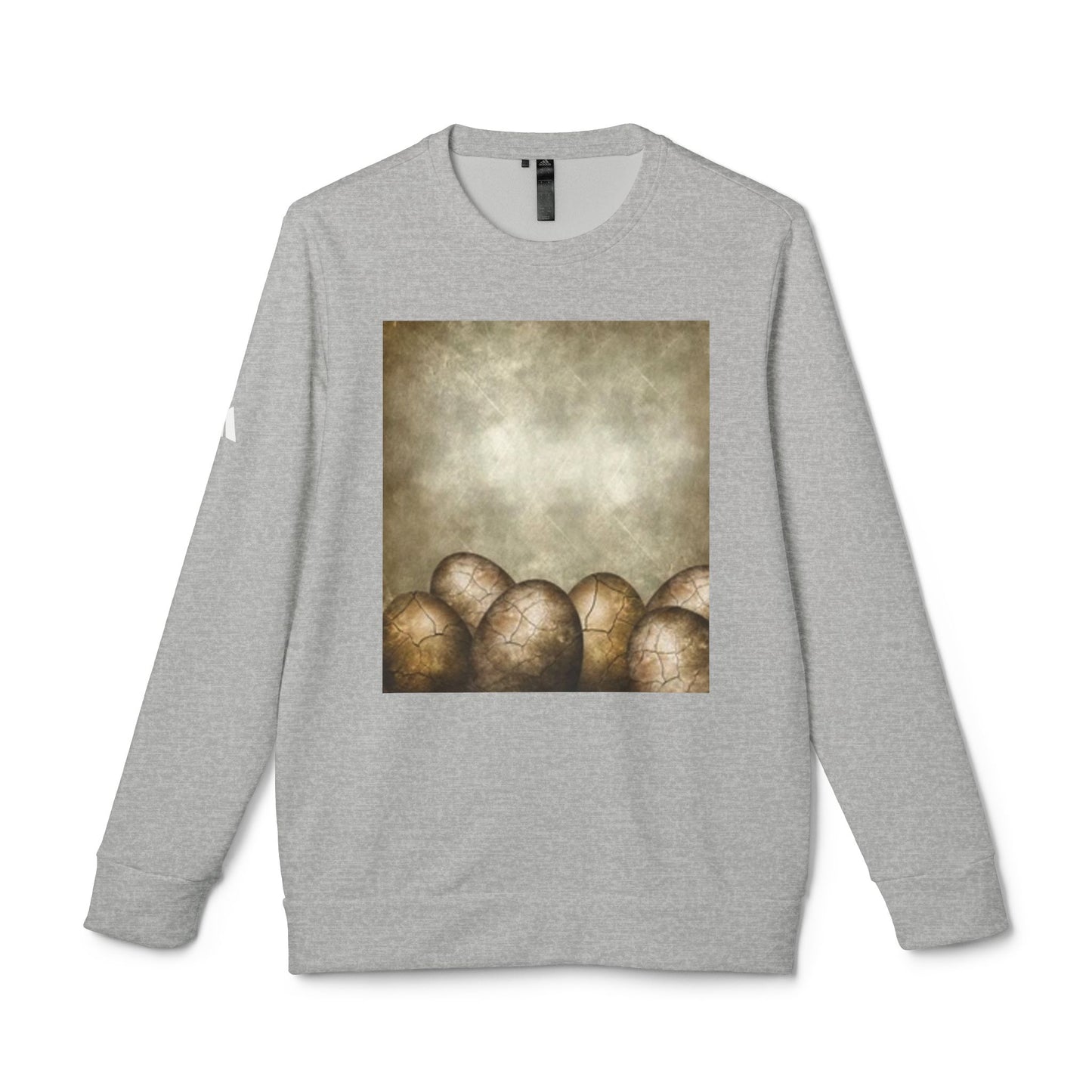 Cozy Artistic Egg Design Unisex Fleece Crewneck Sweatshirt