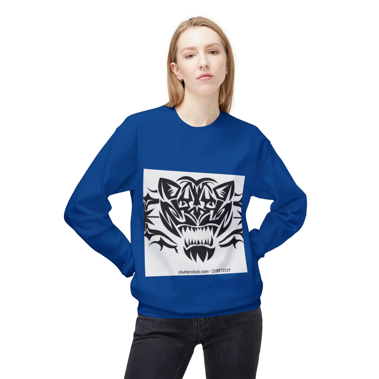 Fierce Tiger Graphic Sweatshirt for Nature Lovers