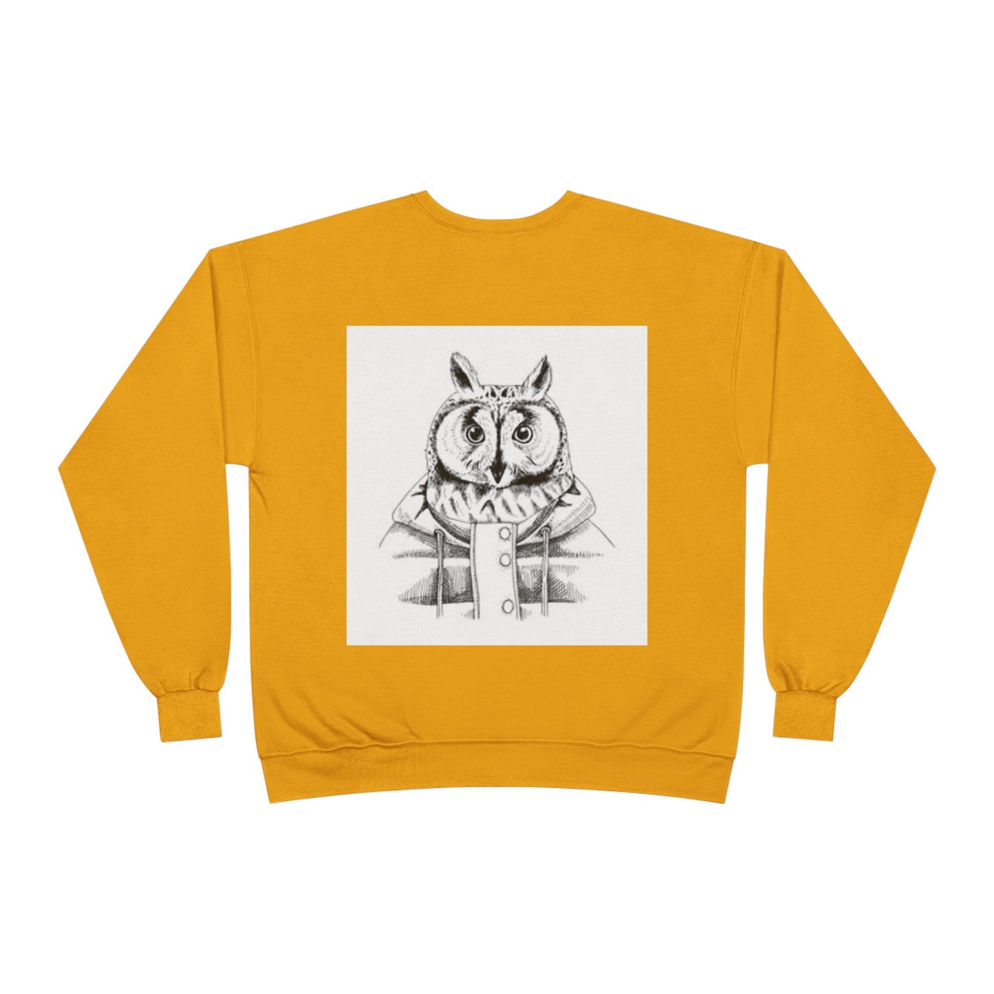 Whimsical Owl Eco-Friendly Crewneck Sweatshirt - Unisex