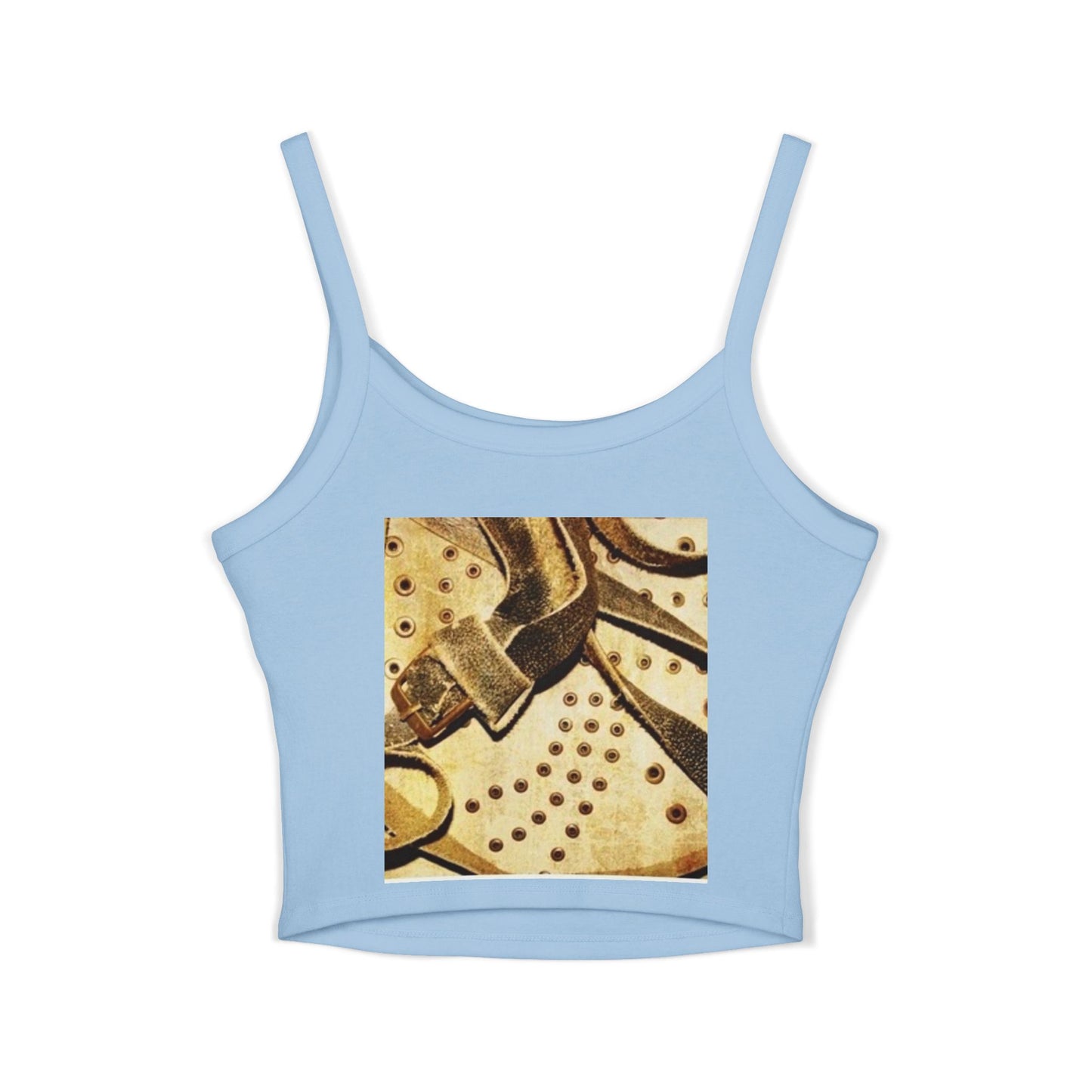 Artistic Women's Spaghetti Strap Tank Top - Stylish Summer Wear