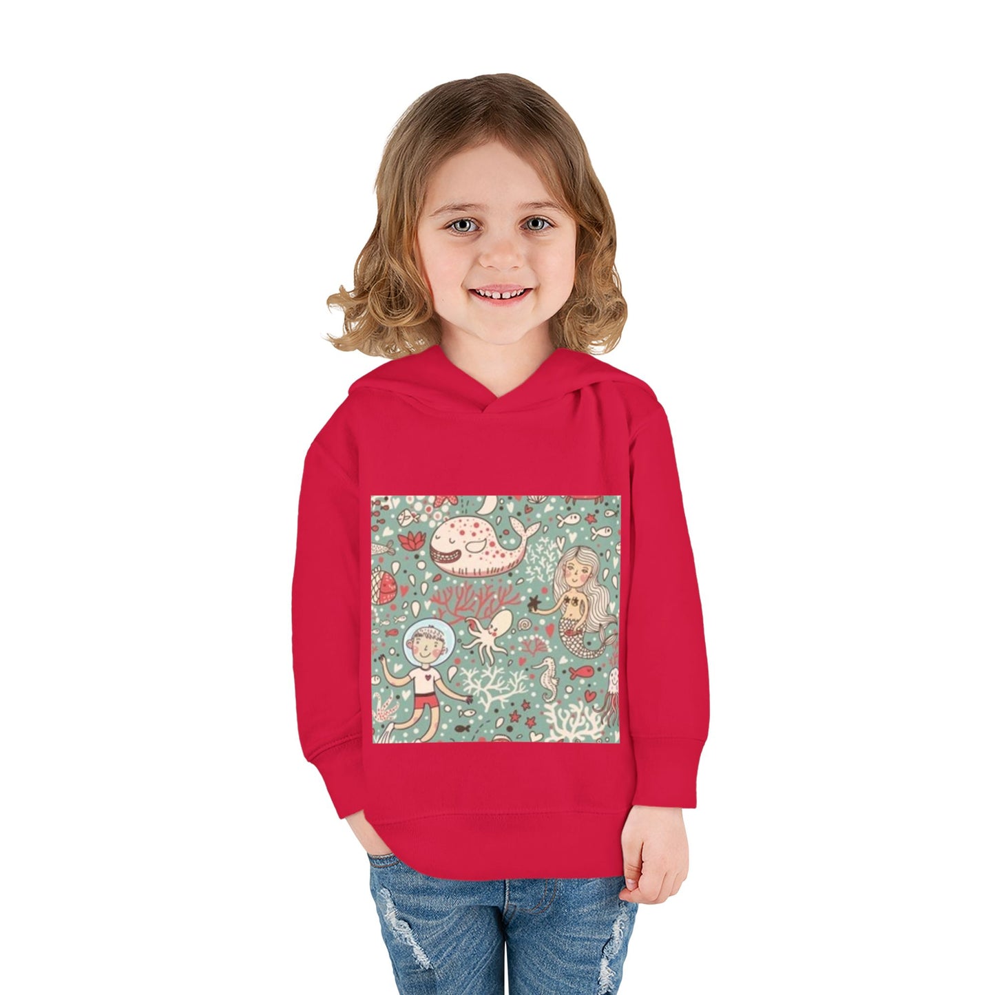 Whimsical Ocean Adventure Toddler Hoodie