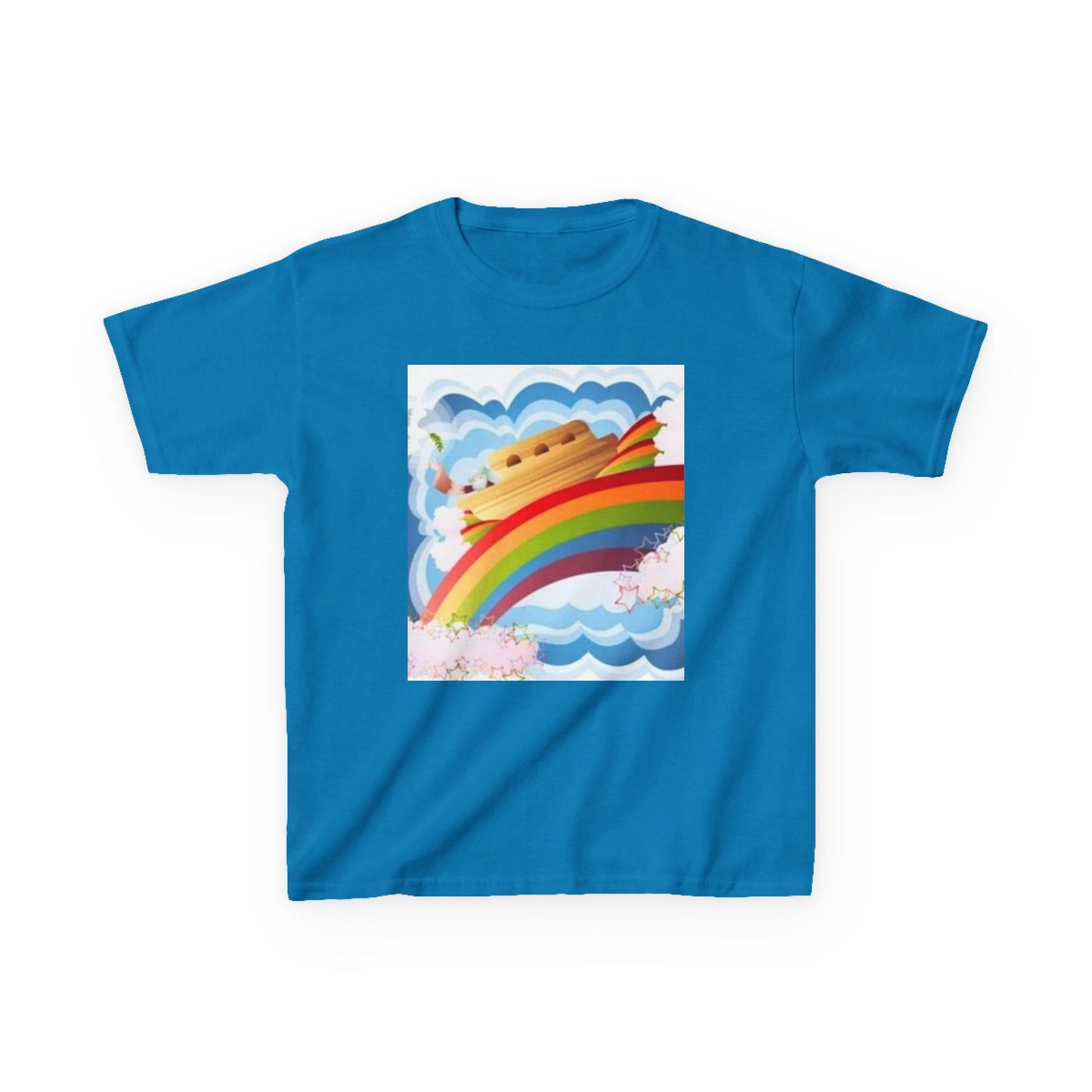 Rainbow Adventure Kids Heavy Cotton Tee - Fun & Colorful Design for Playful Days