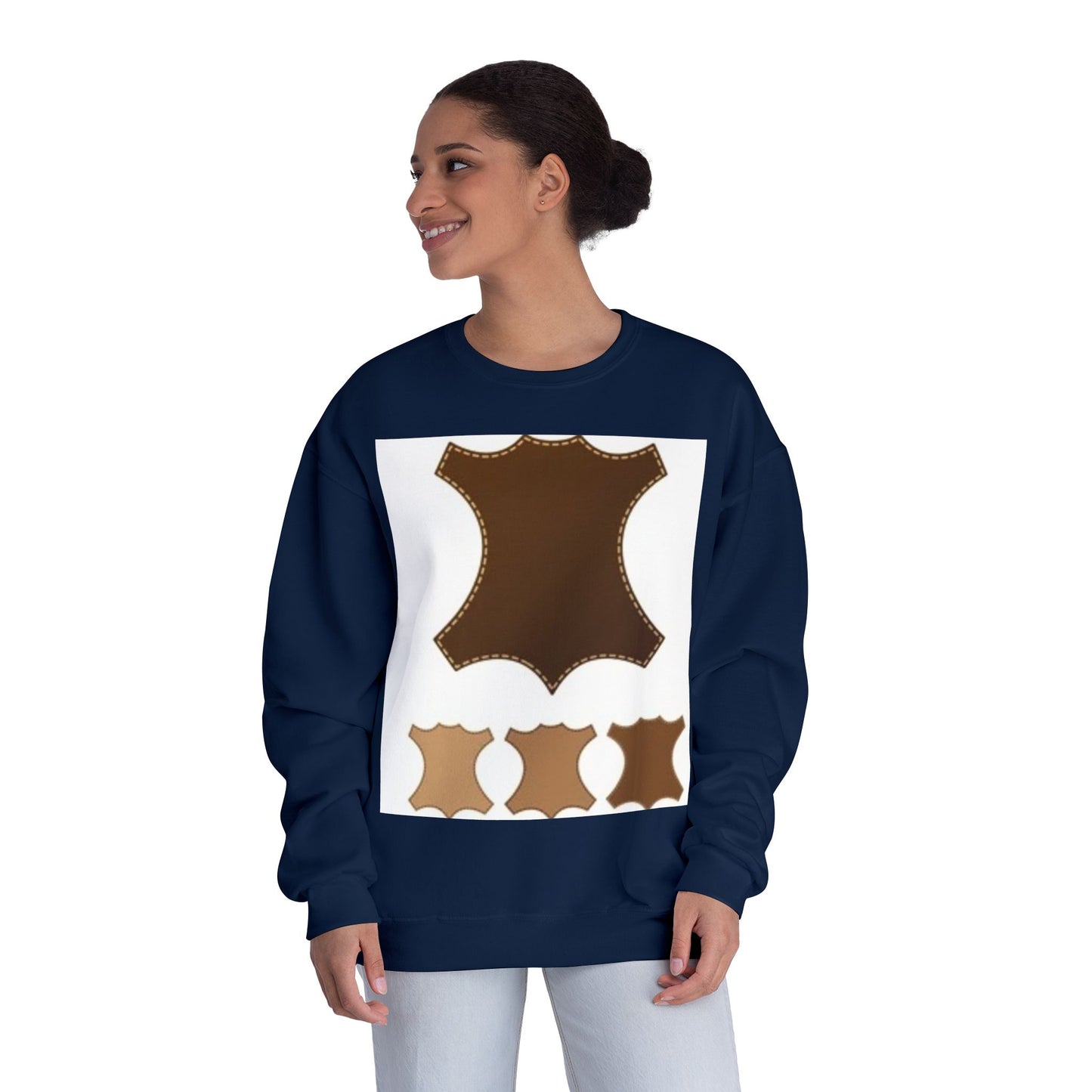 Artisan Leather Pattern Unisex Crewneck Sweatshirt