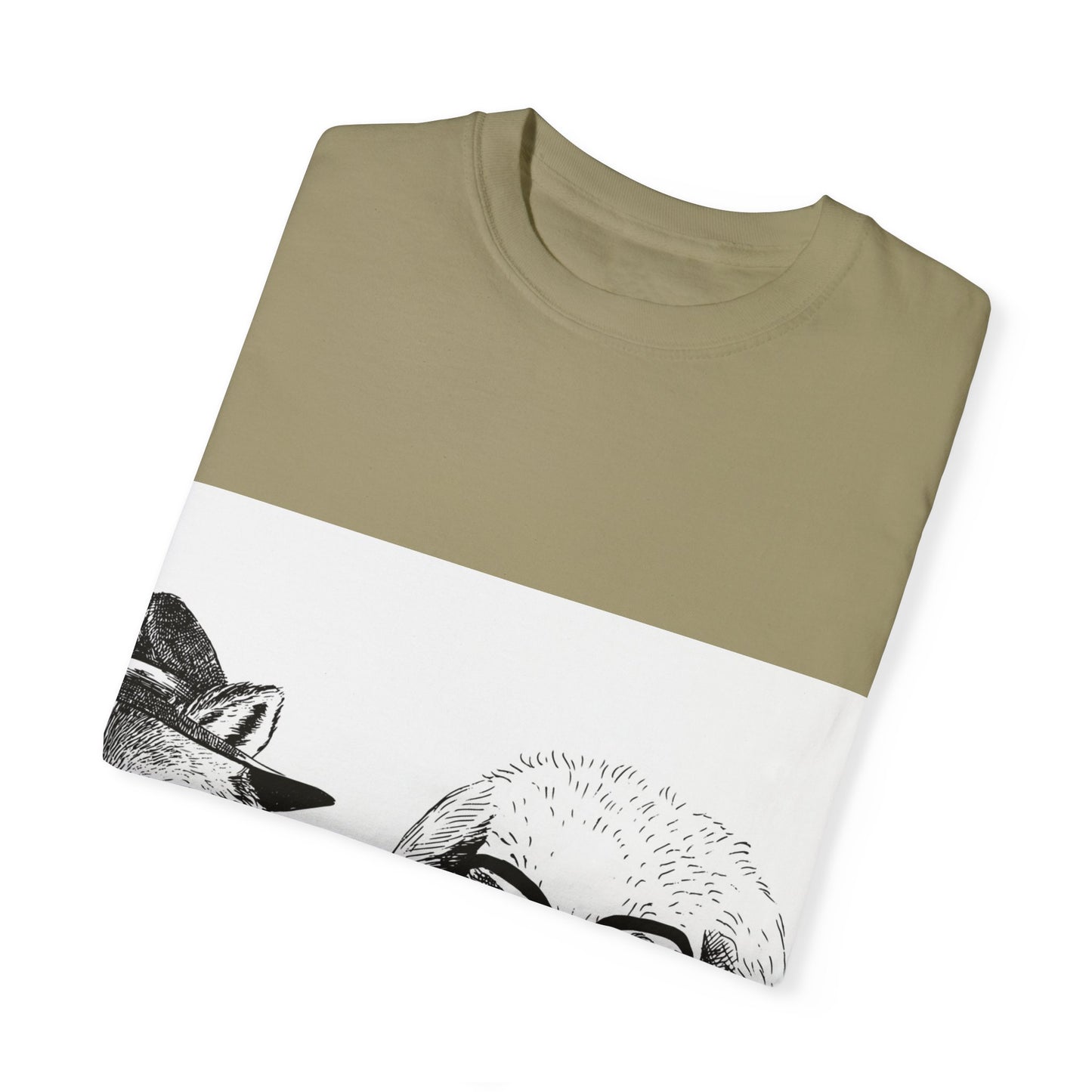 Whimsical Animals Graphic T-Shirt - Cool Fox & Panda Design