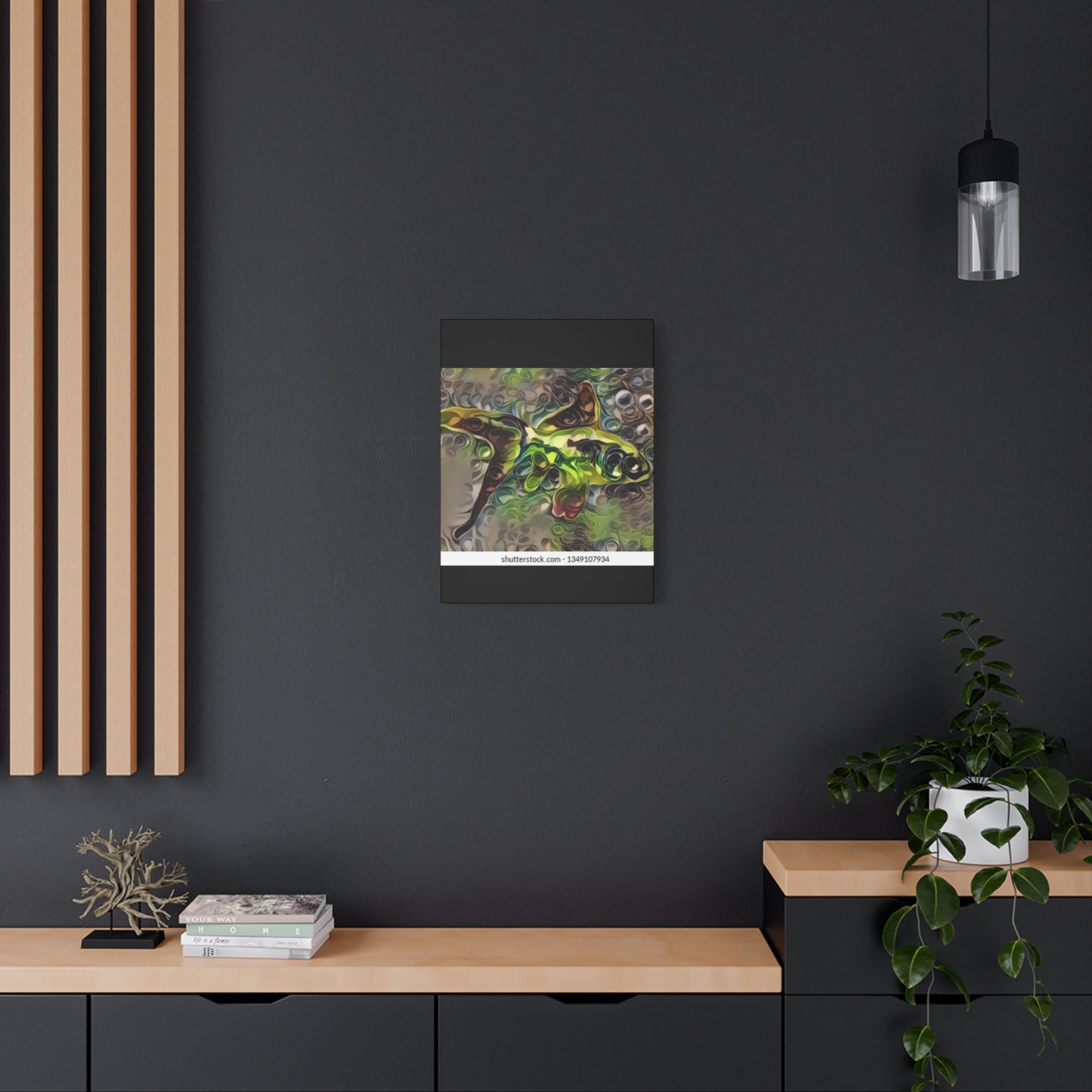Abstract Nature Canvas Art - Stretched Matte Wall Decor
