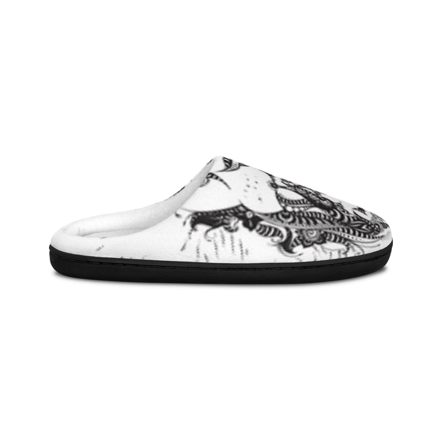 Cozy Men's Indoor Slippers with Unique Artistic Design