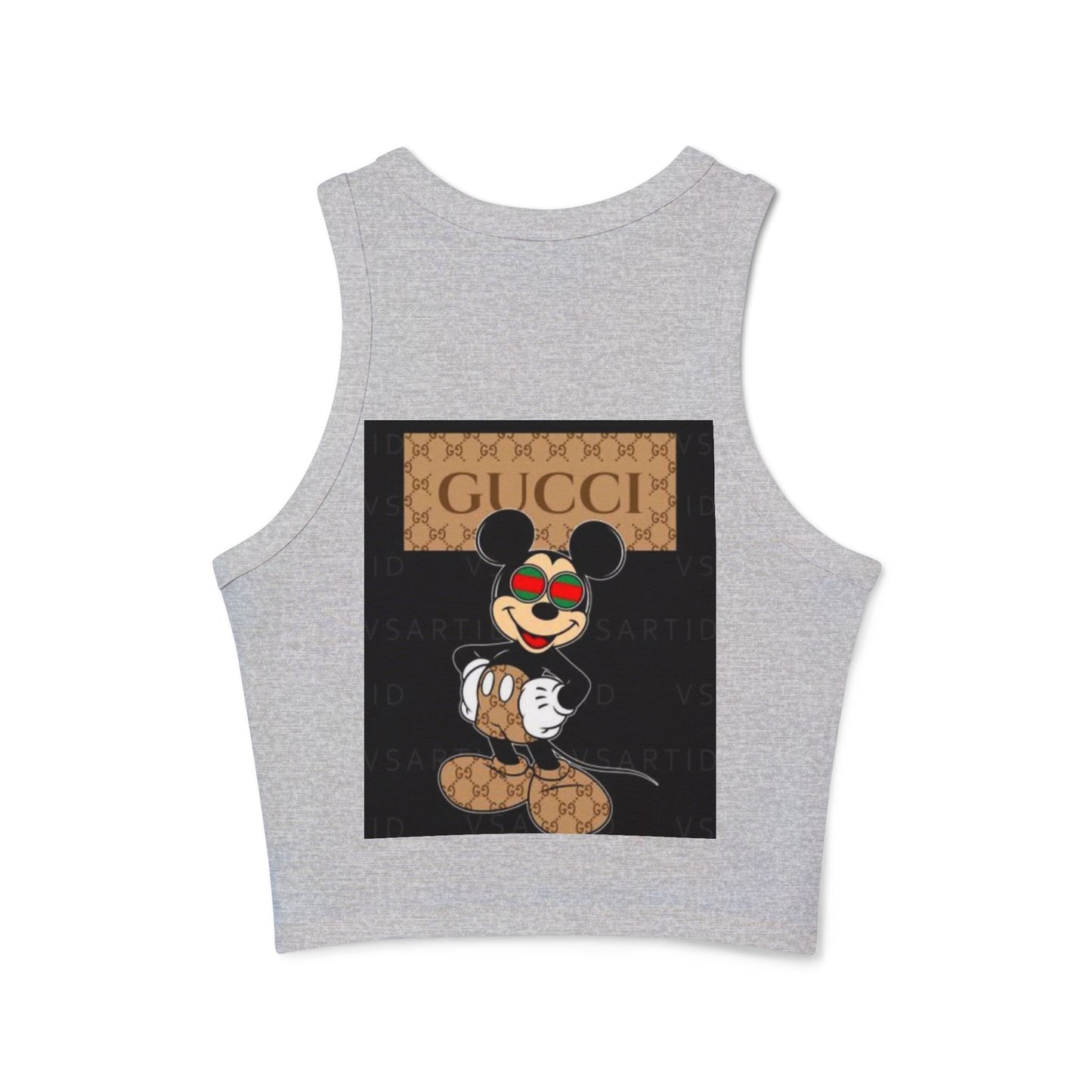 Trendy Women's Micro Rib Racer Tank Top - Stylish and Comfortable for Everyday Wear