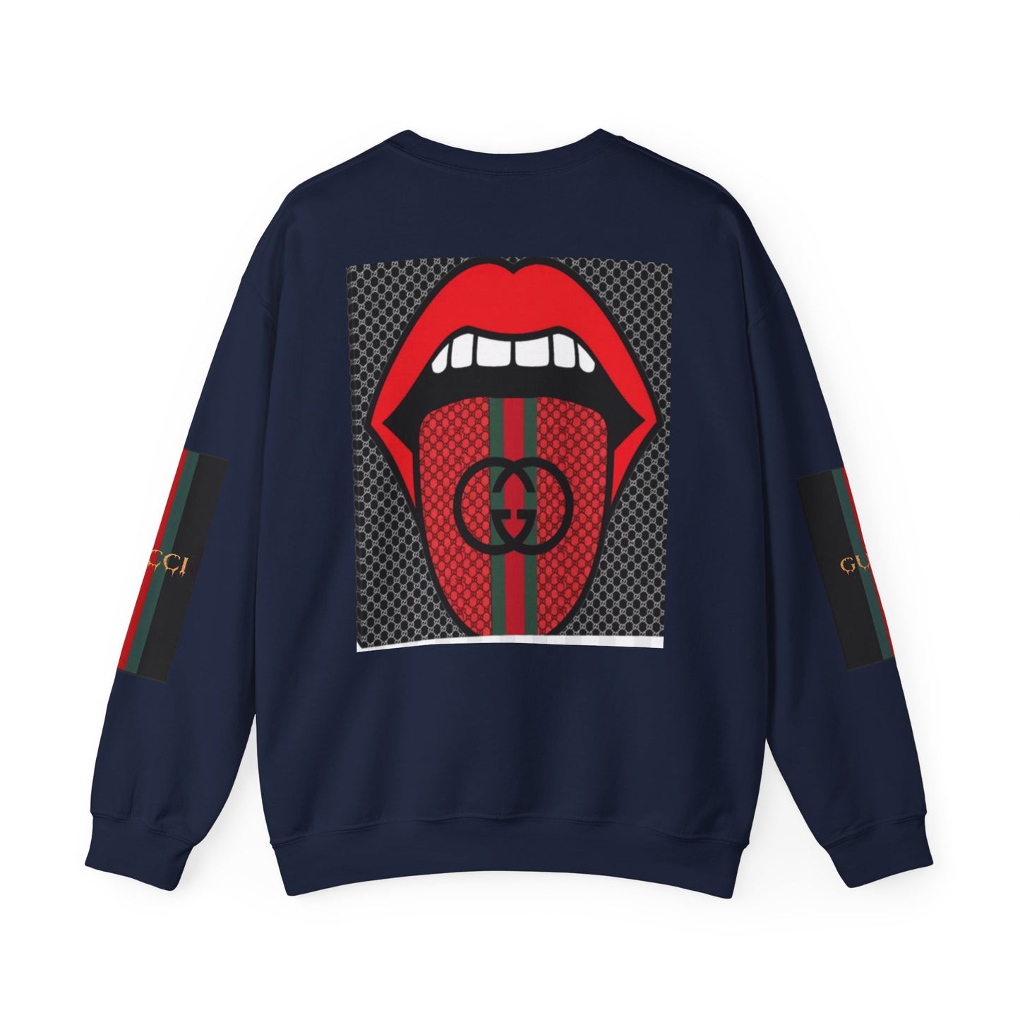 Gucci Inspired Unisex Heavy Blend Crewneck Sweatshirt - Bold Graphic Design