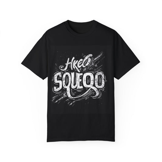 Unisex Garment-Dyed T-Shirt - Retro Squeal Graphic Tee