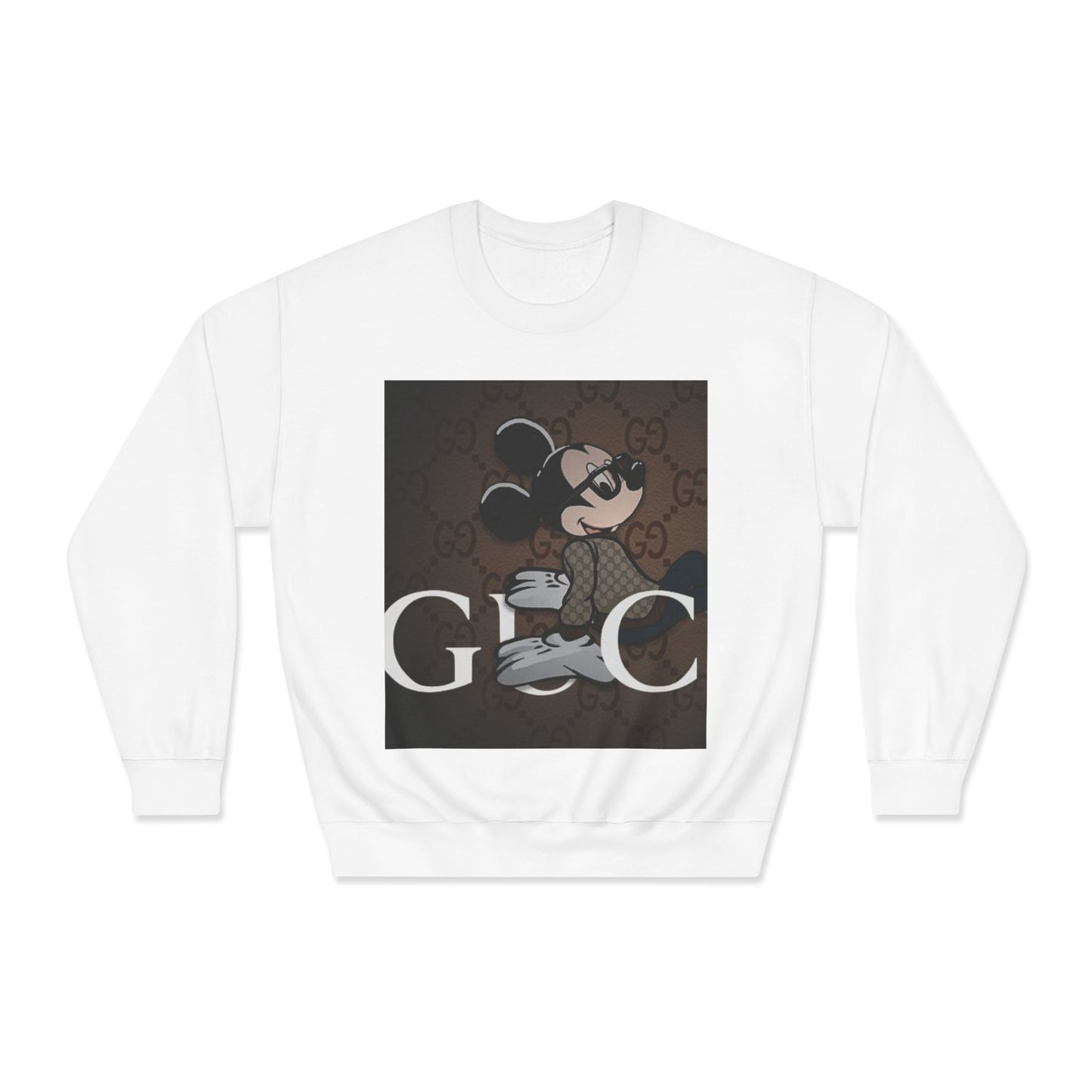 Trendy Mickey Mouse Graphic Crewneck Sweatshirt - Unisex Casual Wear