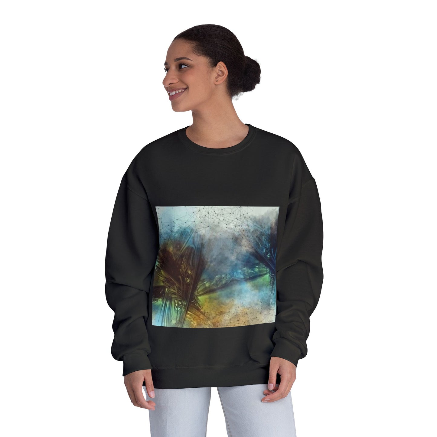 Tranquil Abstract Unisex Crewneck Sweatshirt - Cozy & Artistic