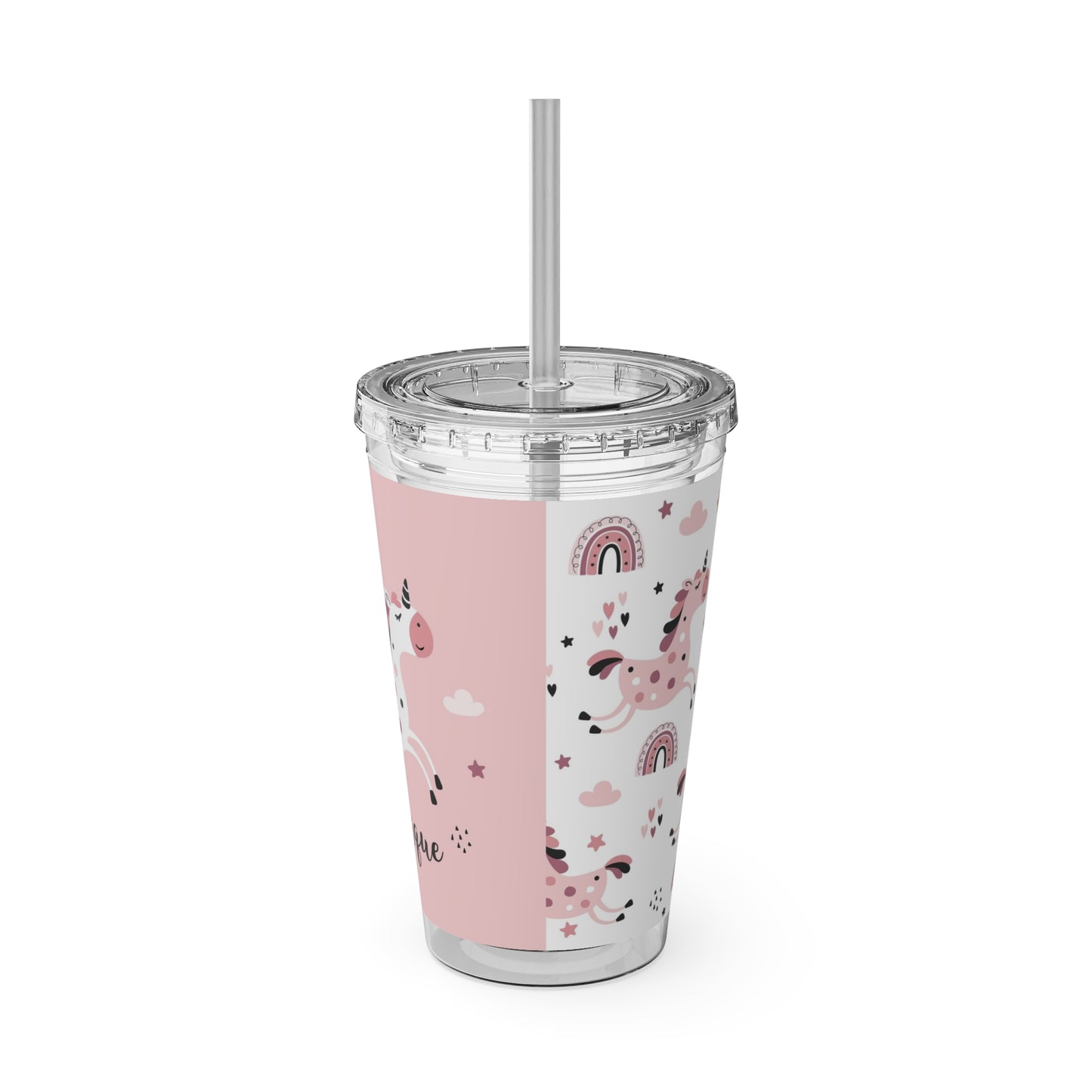 Sunsplash Unicorn Tumbler – 16oz Drinkware with Straw, Perfect for Kids & Unicorn Lovers