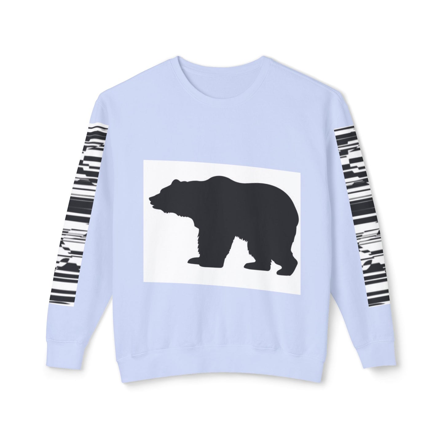 Stylish Bear Graphic Unisex Lightweight Crewneck Sweatshirt