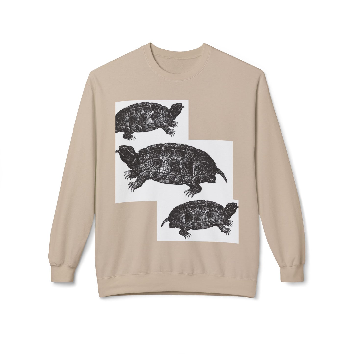 Cozy Turtle Graphic Sweatshirt - Unique Wildlife Apparel