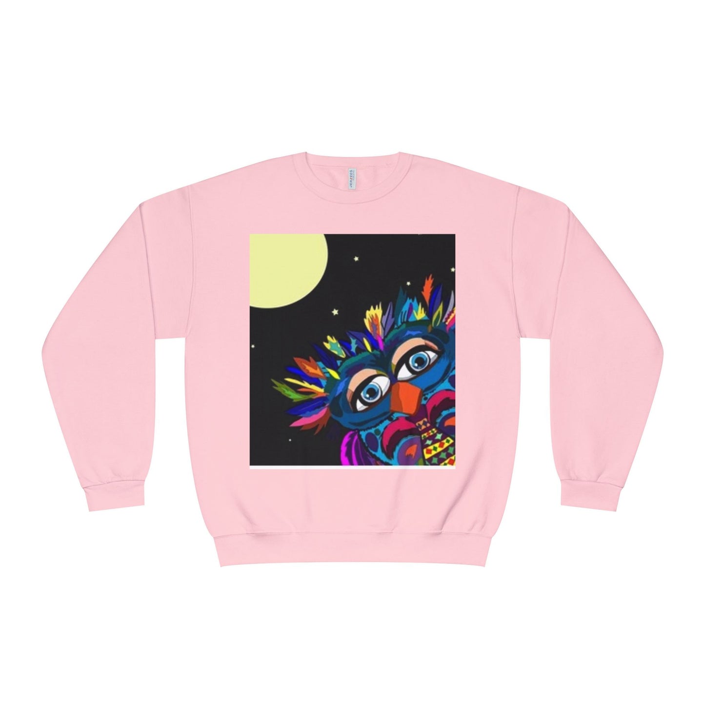 Colorful Night Owl Crewneck Sweatshirt - Unisex NuBlend® Sweatshirt