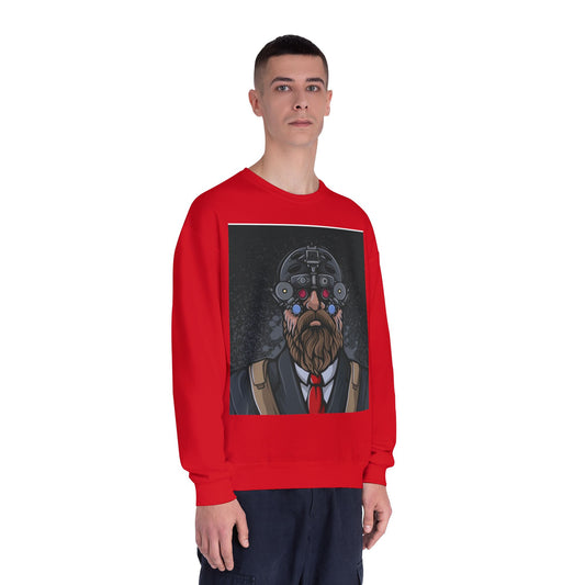 Bearded Warrior Crewneck Sweatshirt - Unisex Graphic Sweatshirt