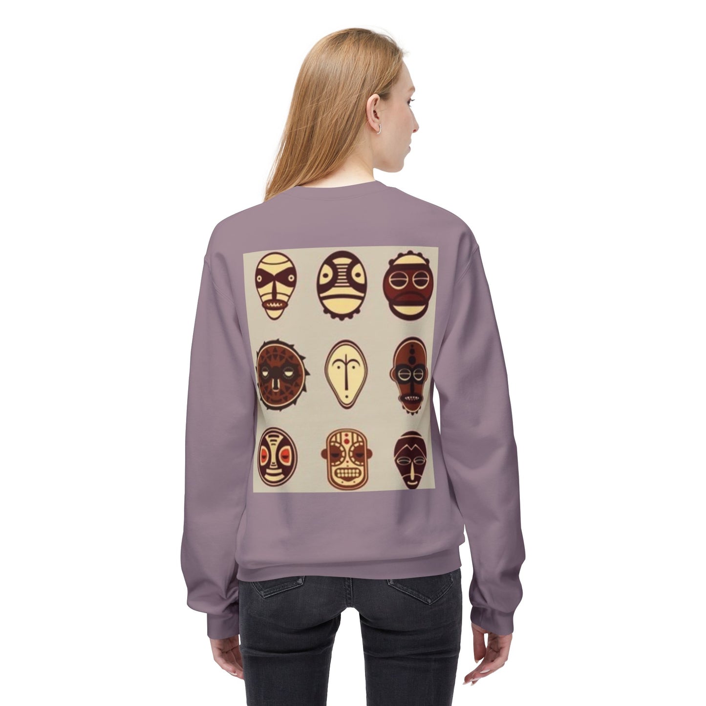Artistic Horse Illustration Fleece Crewneck Sweatshirt - Unisex