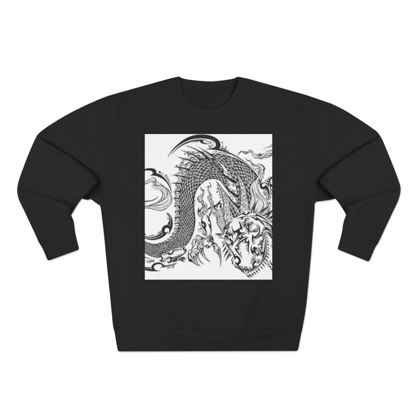 Dragon Art Unisex Crewneck Sweatshirt - Bold Tattoo Design