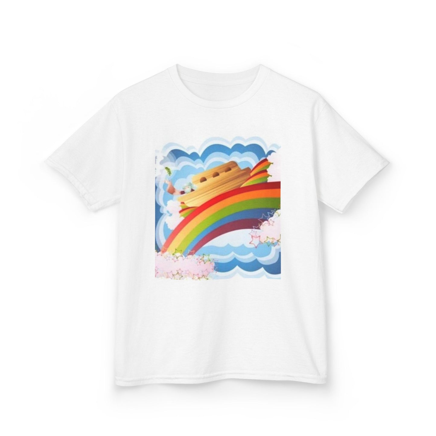 Rainbow Adventure Kids Heavy Cotton Tee - Fun & Colorful Design for Playful Days