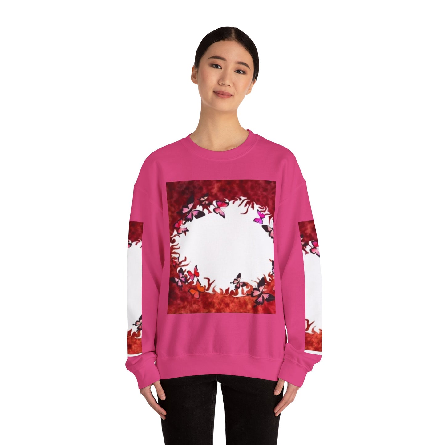 Floral Nature Crewneck Sweatshirt - Cozy Unisex Pullover for Nature Lovers