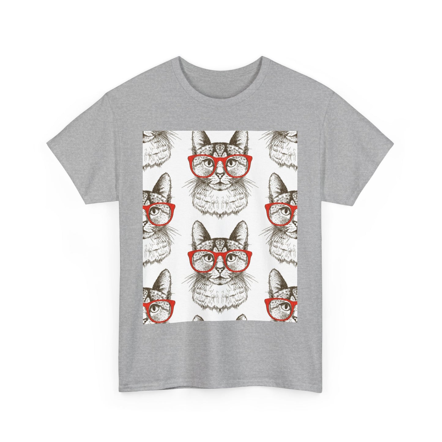 Funny Cat Graphic Unisex Heavy Cotton Tee