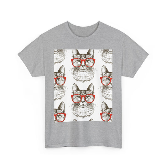 Funny Cat Graphic Unisex Heavy Cotton Tee