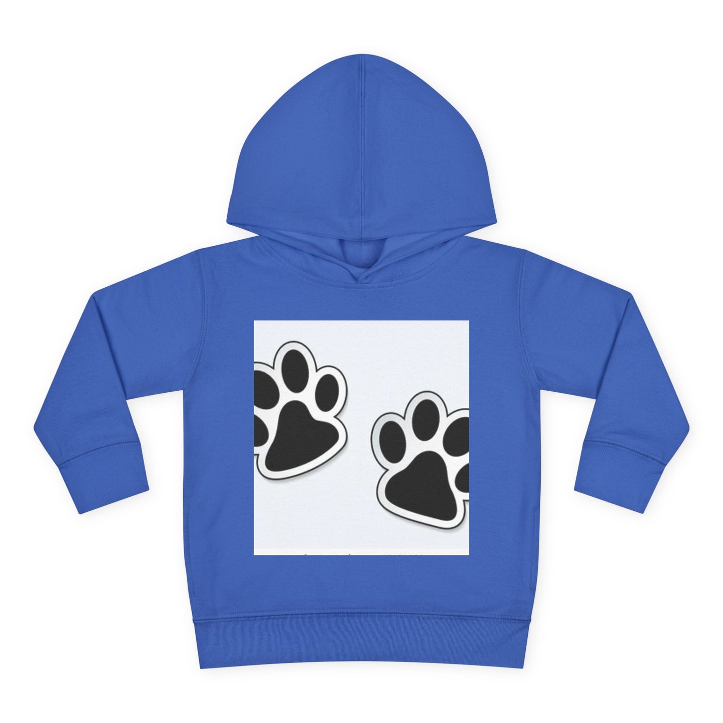 Wildlife Pattern Toddler Pullover Fleece Hoodie - Playful Animal Design for Kids