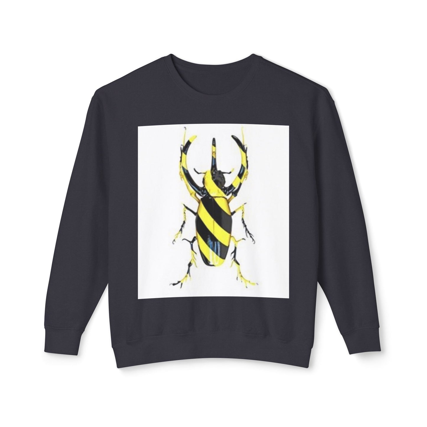 Beetle Stripe Unisex Lightweight Crewneck Sweatshirt - Trendy and Stylish