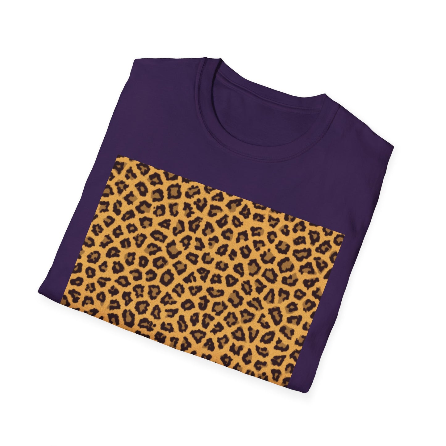 Leopard Print Unisex Softstyle T-Shirt - Trendy Casual Wear
