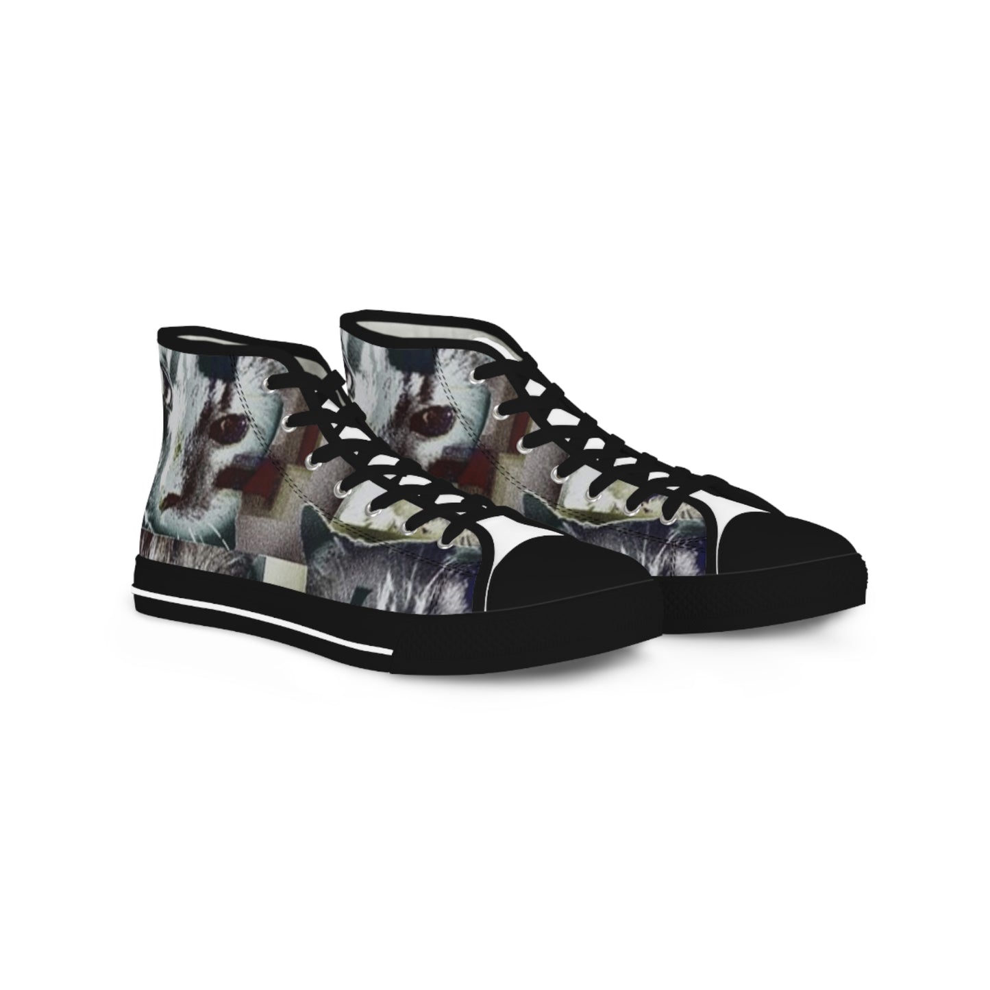 Cat-Themed High Top Sneakers for Animal Lovers