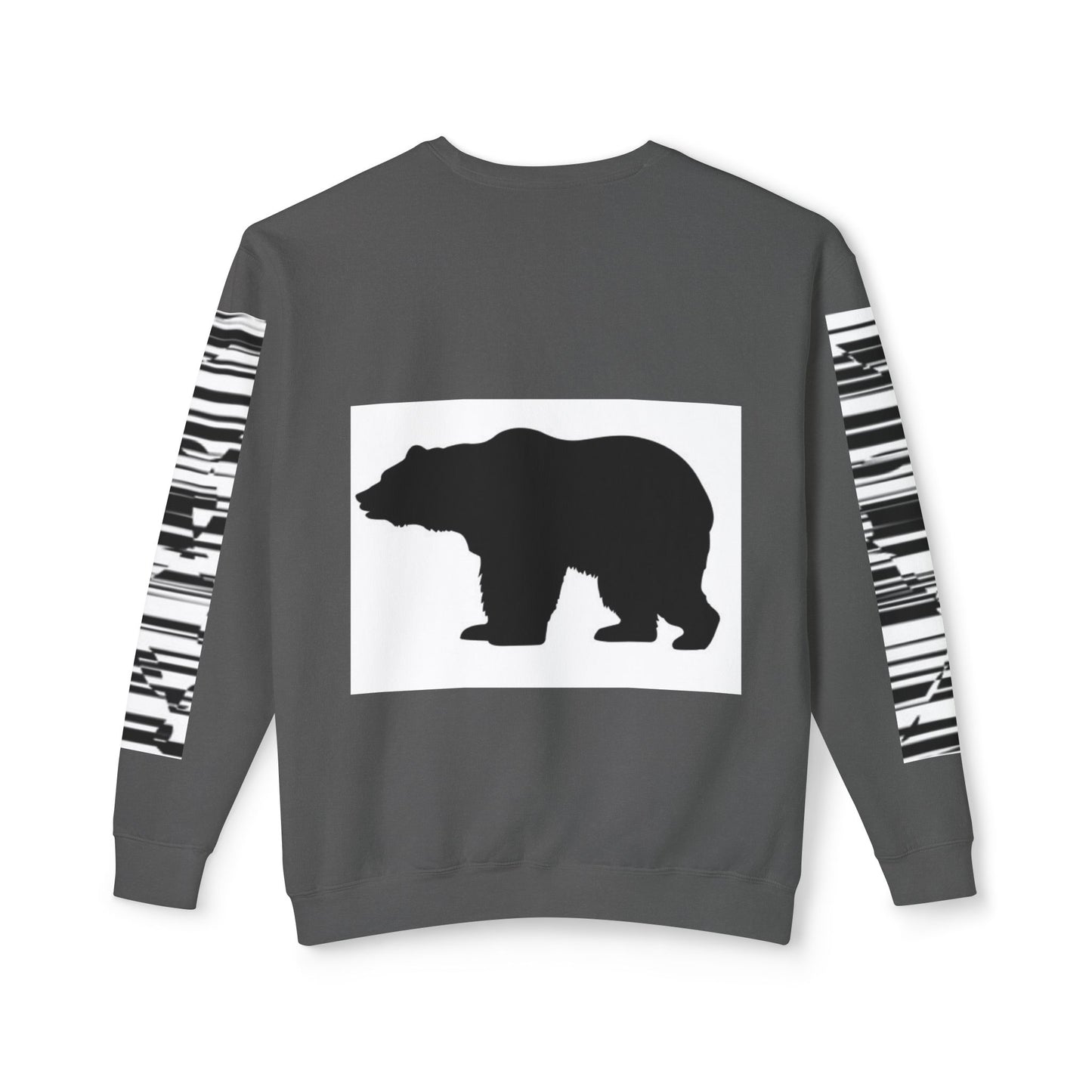 Stylish Bear Graphic Unisex Lightweight Crewneck Sweatshirt