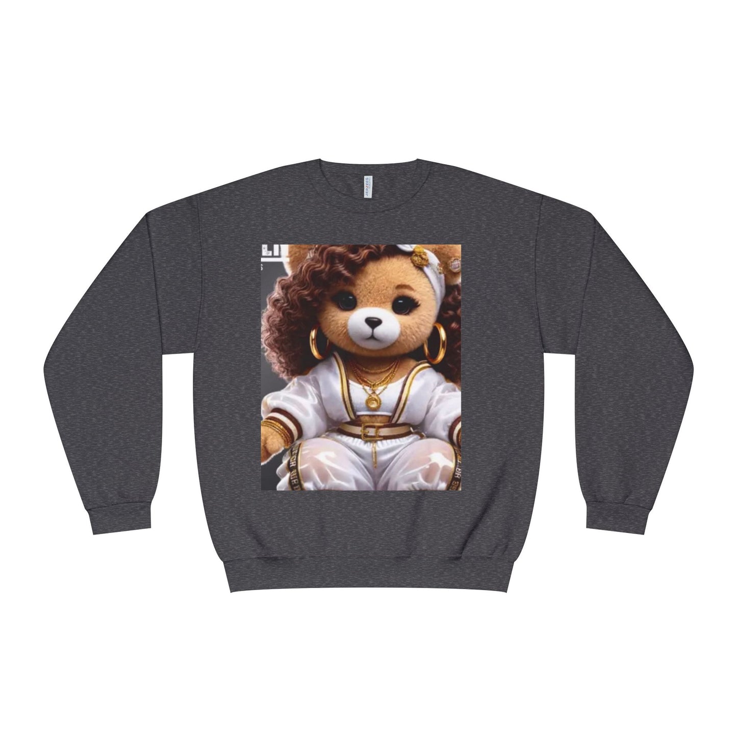 Stylish Bear Graphic Crewneck Sweatshirt - Cozy Fashion for Animal Lovers