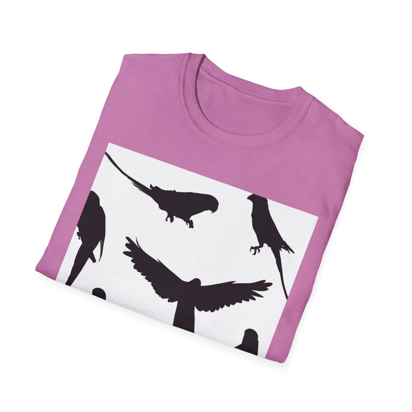 Minimalist Bird Silhouette Unisex Softstyle T-Shirt