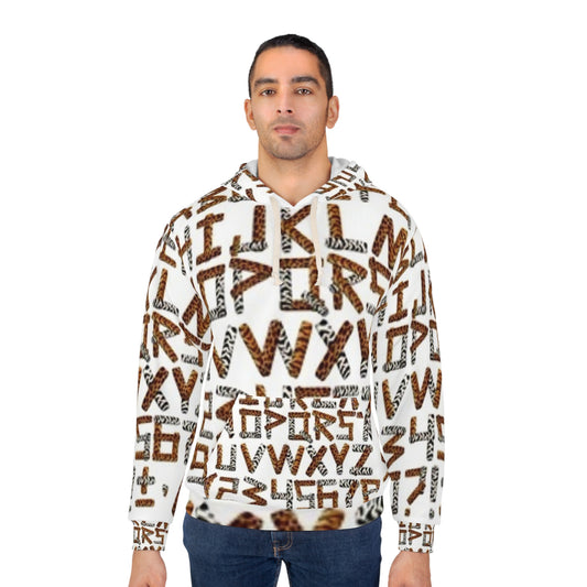Wild Style Unisex Pullover Hoodie - Trendy Animal Print Design