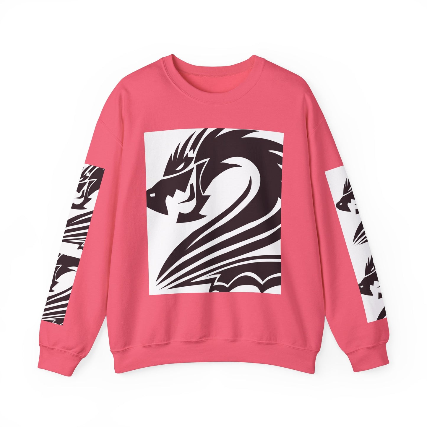 Dragon Graphic Unisex Heavy Blend Sweatshirt - Cozy and Stylish for Fantasy Enthusiasts