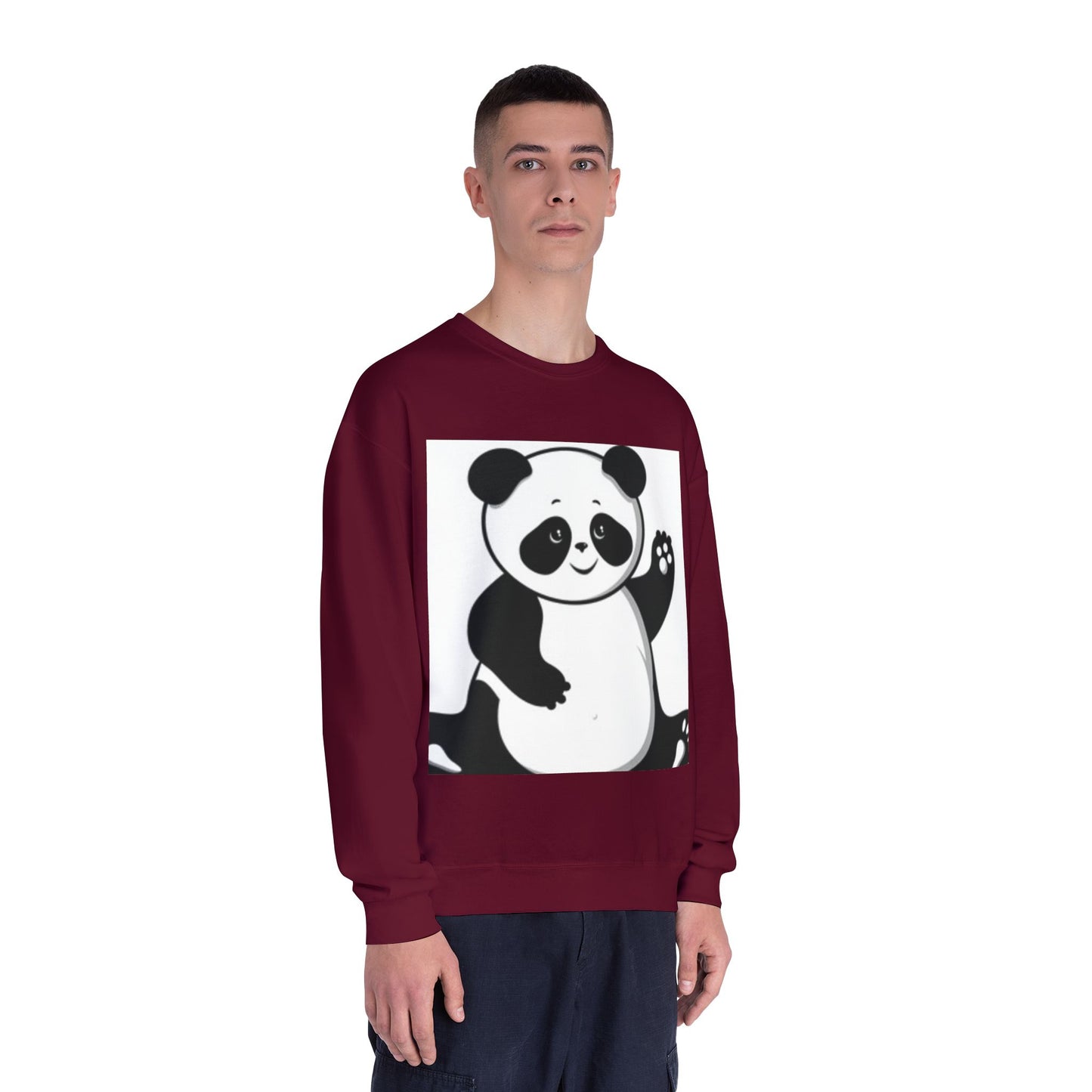 Cute Panda Unisex Crewneck Sweatshirt - Cozy Casual Wear for Animal Lovers