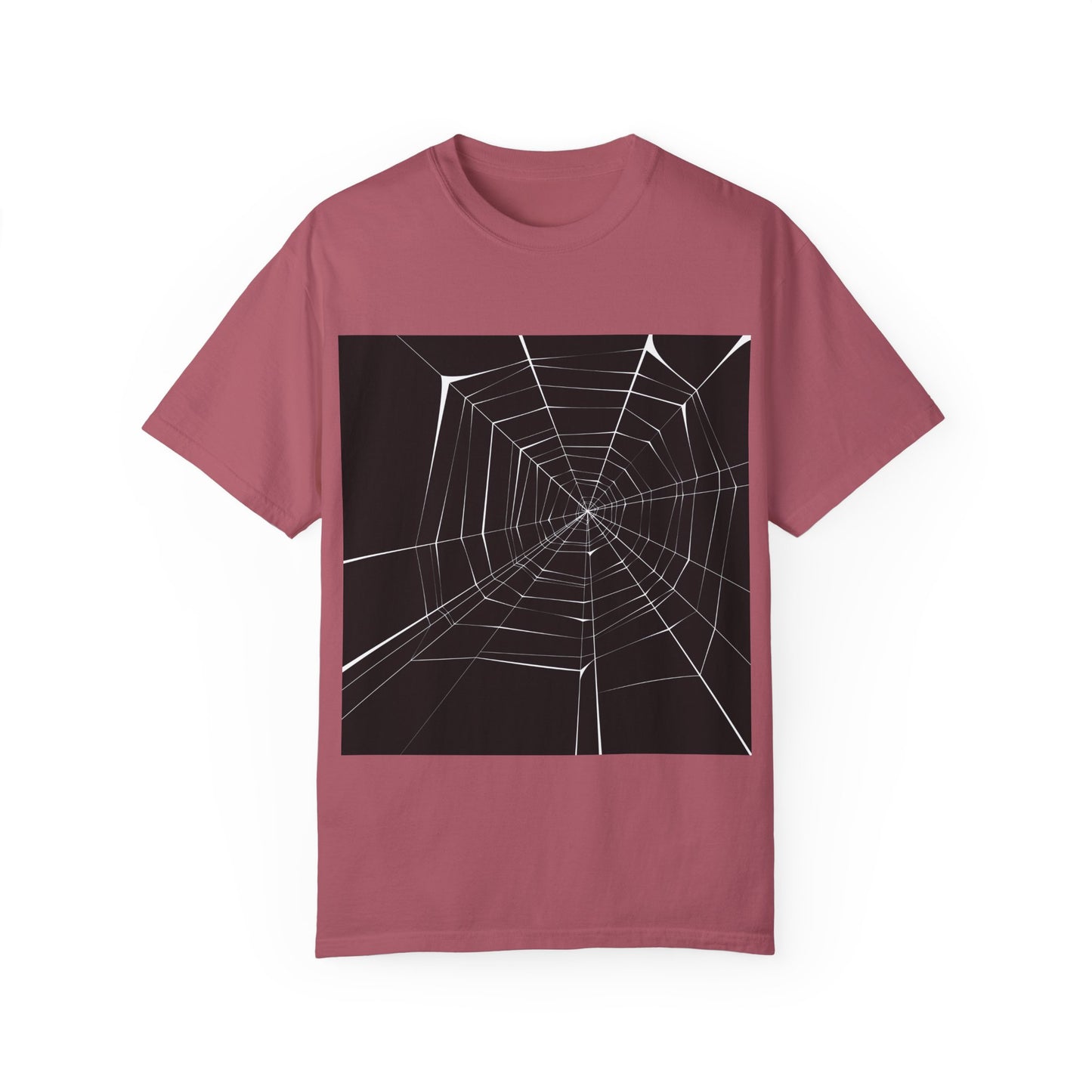Spooky Spider Web Unisex Garment-Dyed T-Shirt